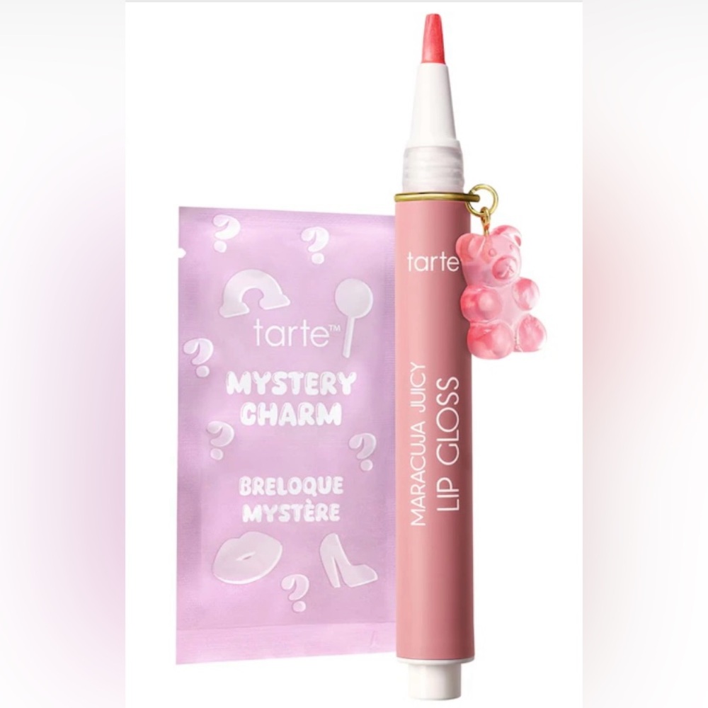 tarte maracuja juicy lip plumping peptide gloss with charm Color: melon spritz